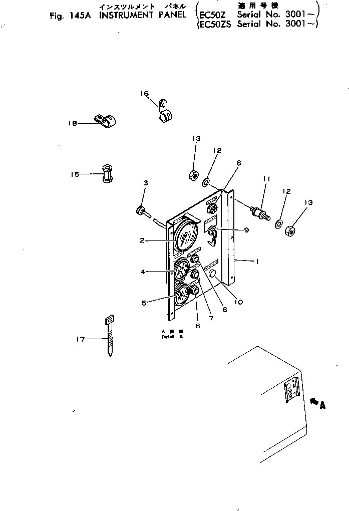 BOX,GAUGE M721036205000 KOMATSU