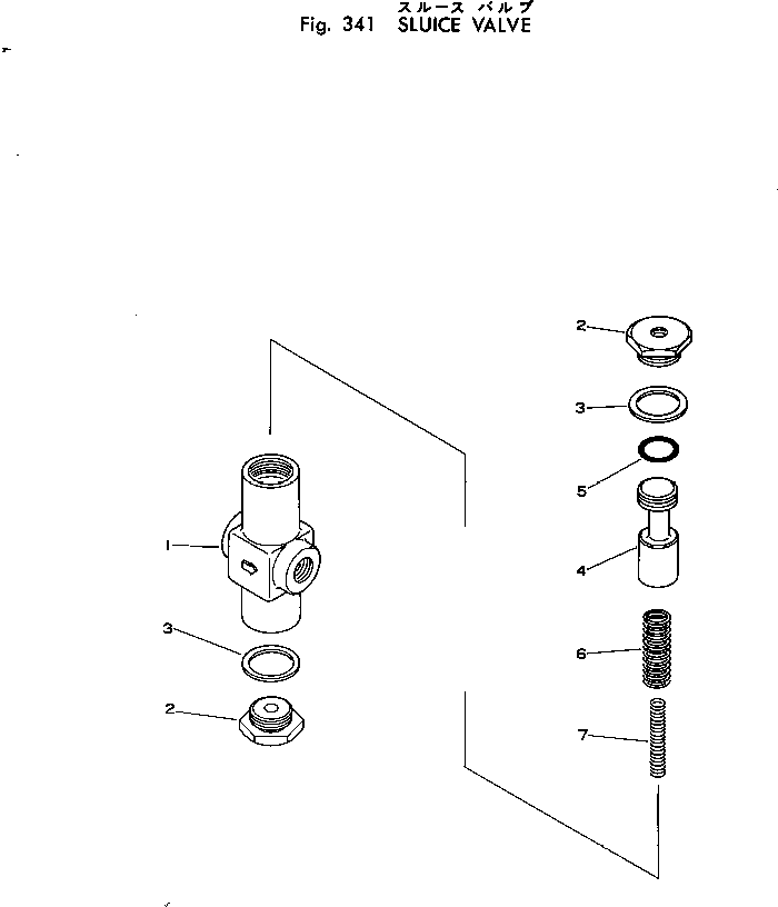 Клапан в сборе M721035603351 KOMATSU