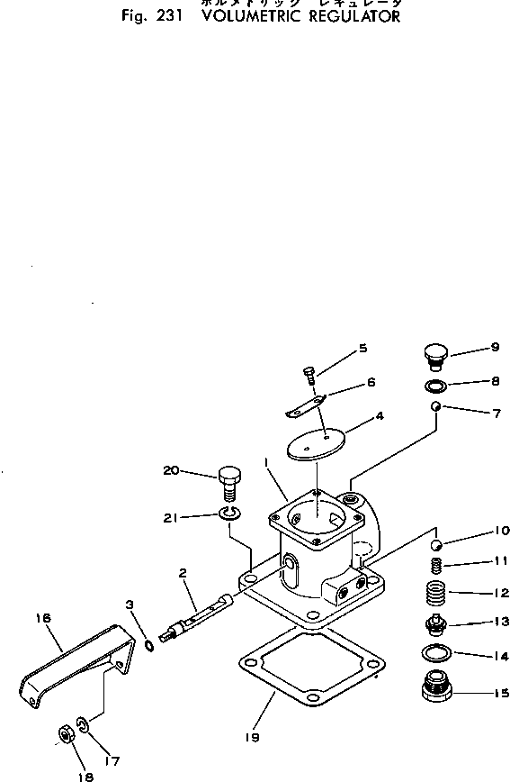 Регулятор в сборе M721037000200 KOMATSU