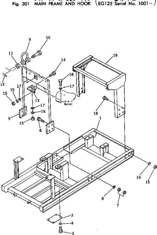 FRAME,PANEL TEN1502-00501 KOMATSU