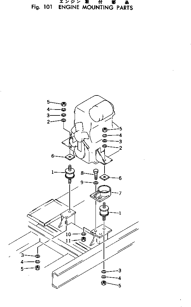 Пластина TES0102-00820 KOMATSU