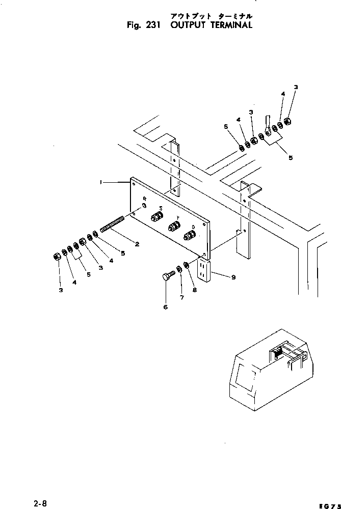 Панель TEN0751T01-1 KOMATSU