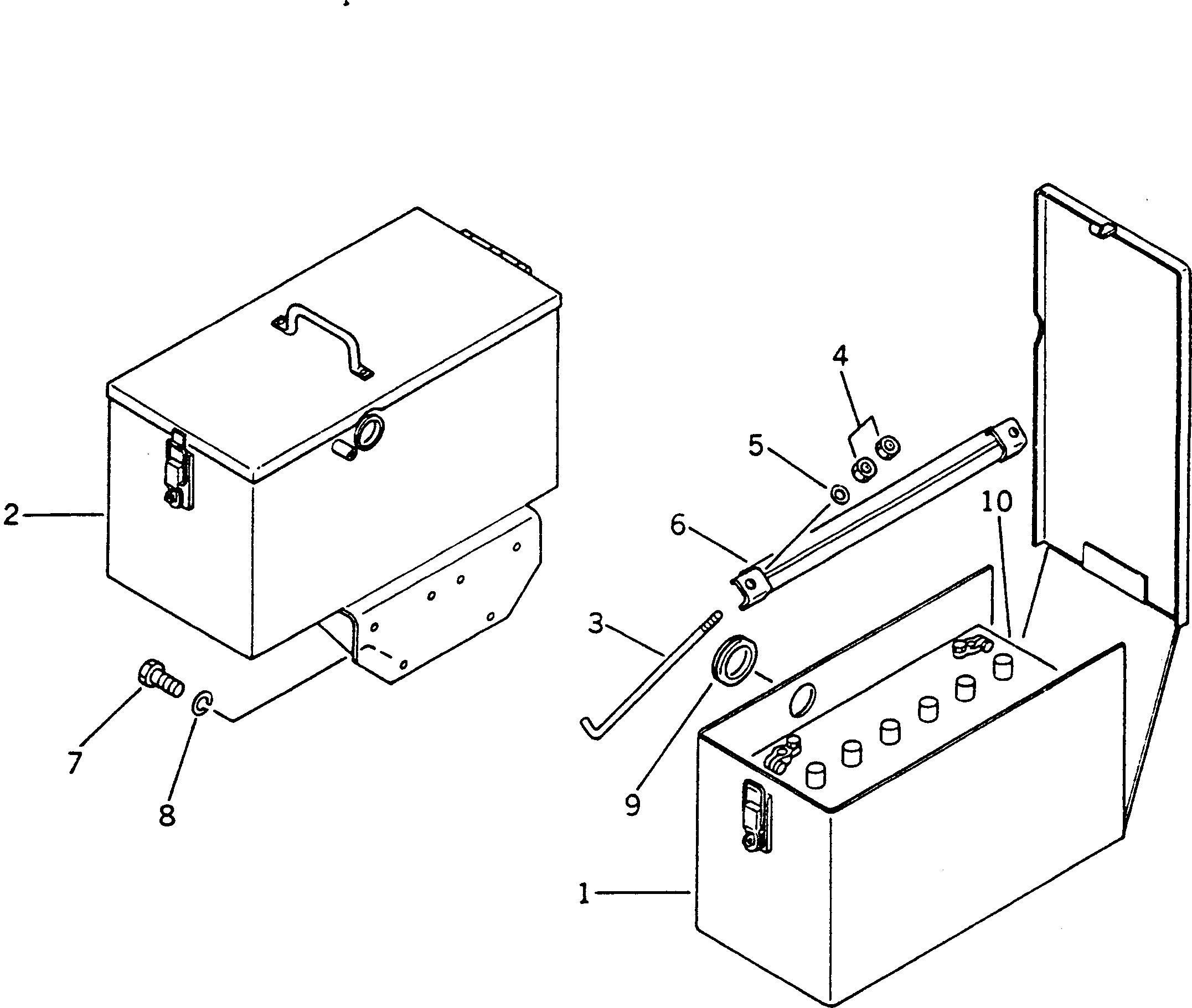 BOX,L.H. 237-06-12112 KOMATSU