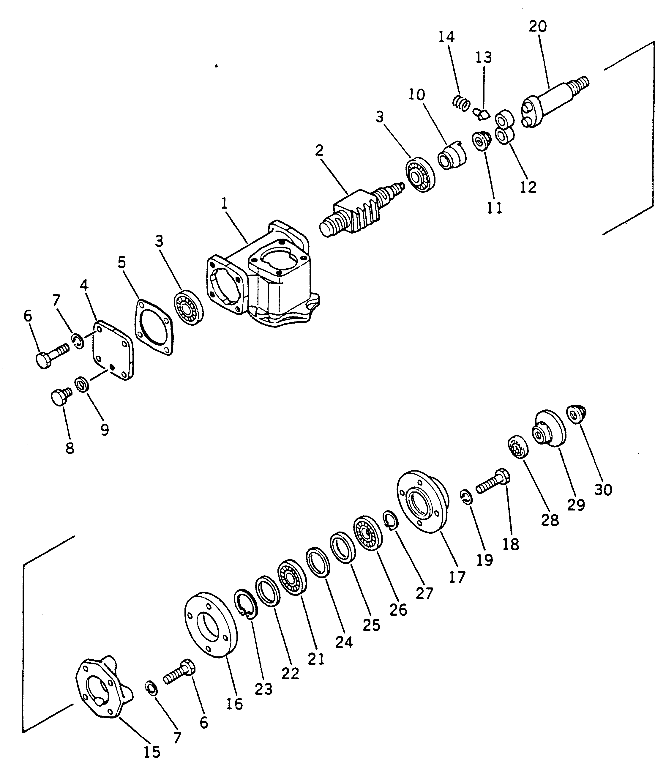 STEERING GEAR ASS'Y 232-40-00301 KOMATSU