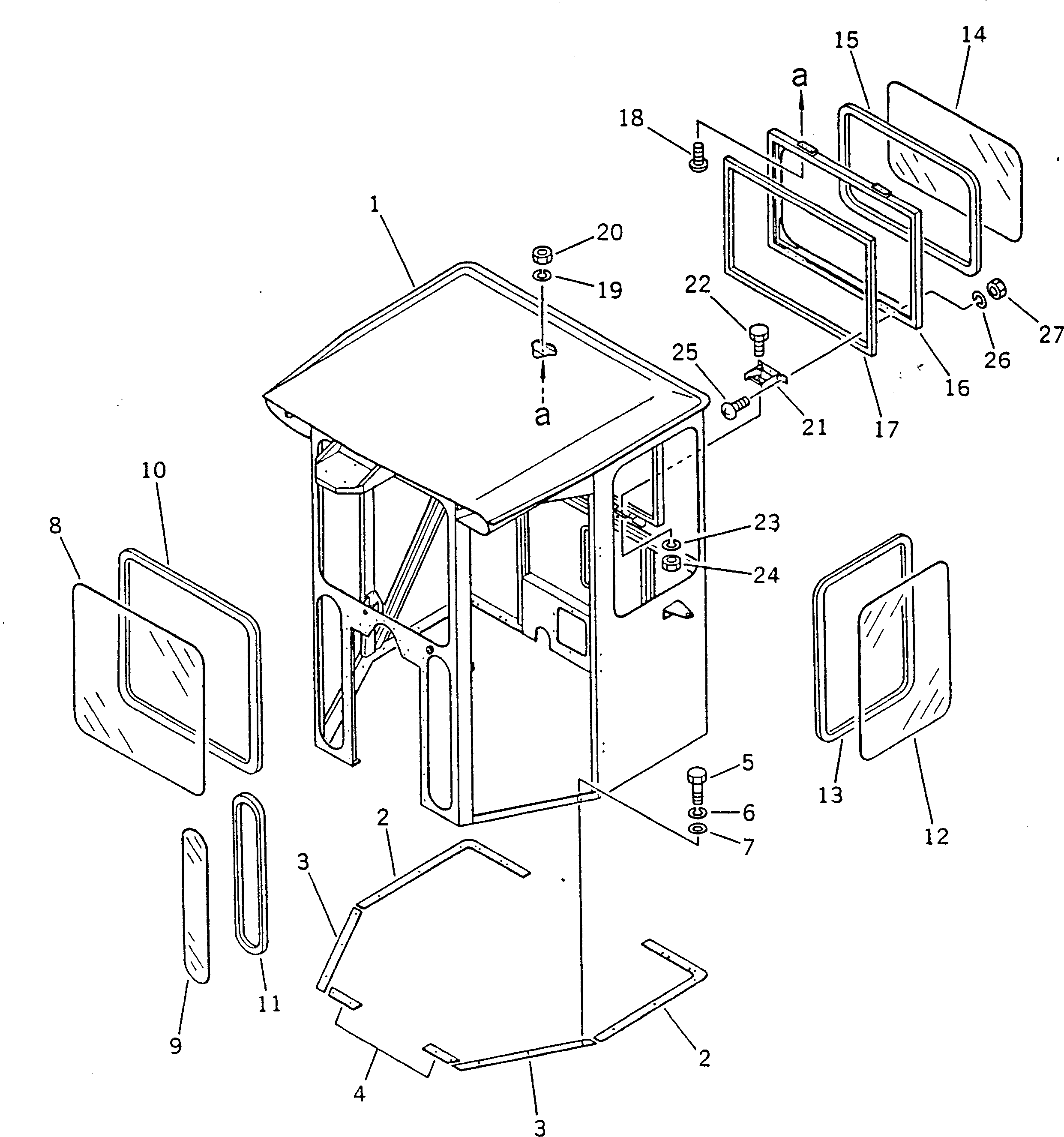 WINDOW 236-855-1192 KOMATSU