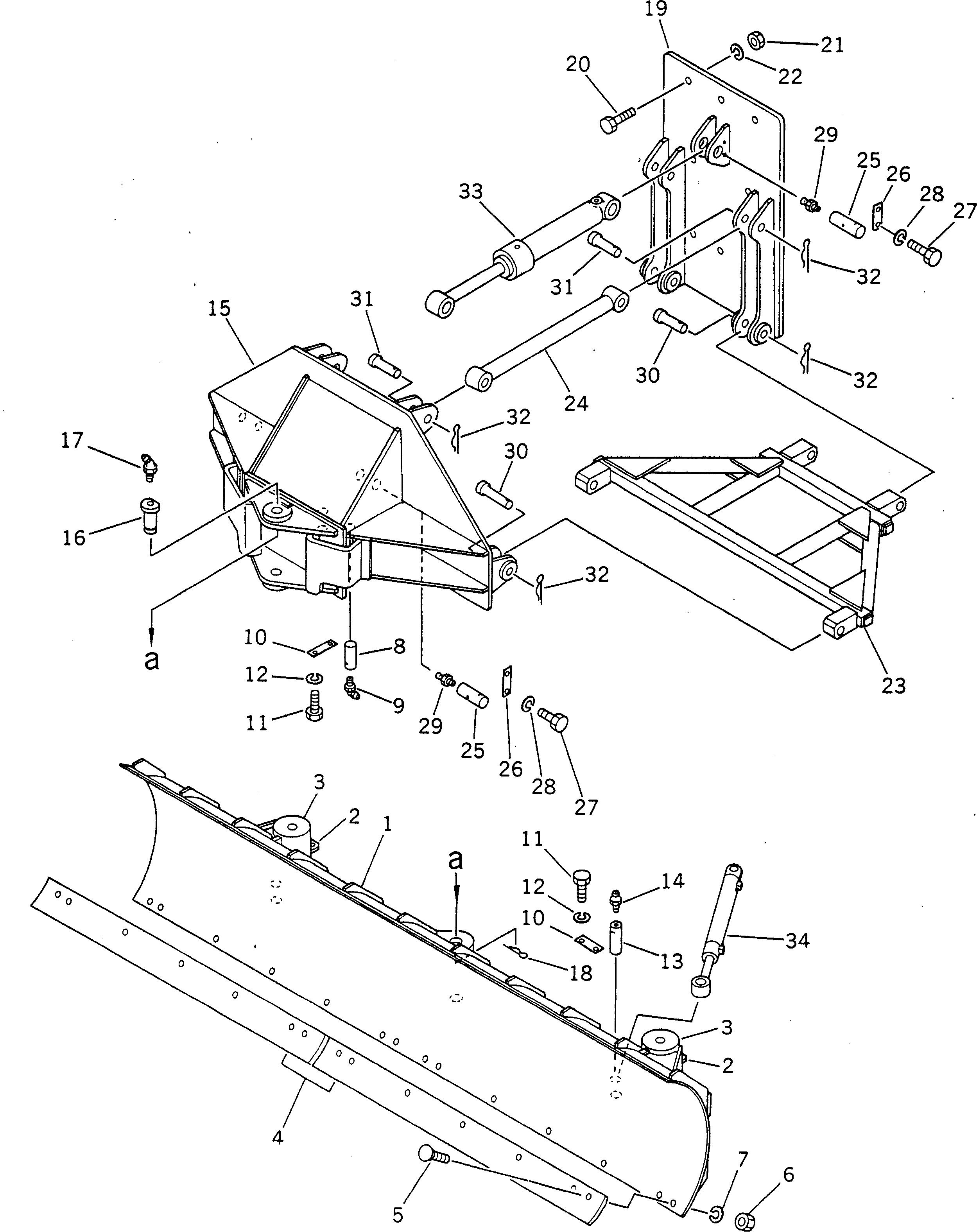 SNOW PLOW ASS'Y 236-979-0200 KOMATSU