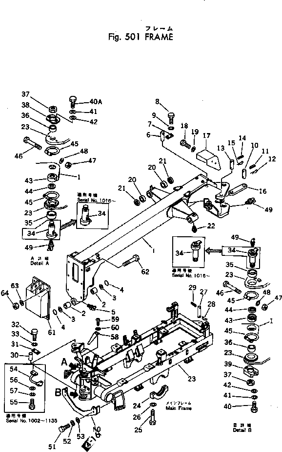 MAIN FRAME ASS'Y 237-46-00013 KOMATSU