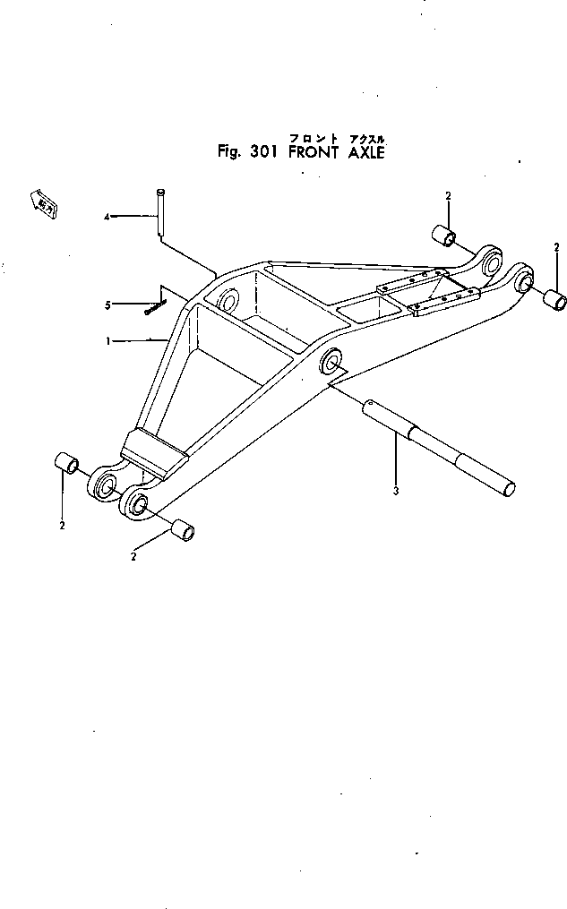 FRONT AXLE ASS'Y 230-27-00002 KOMATSU