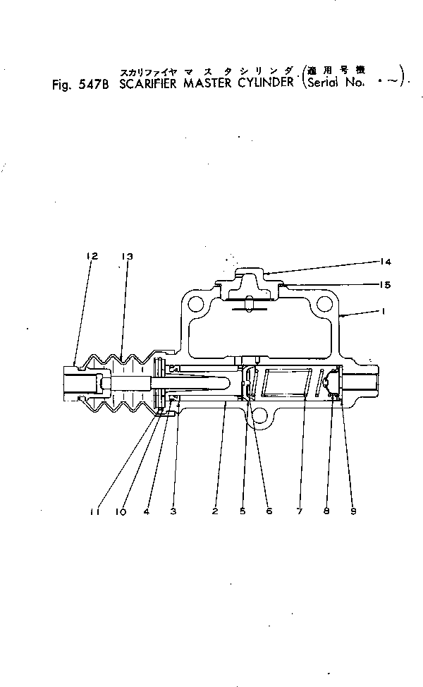 MASTER CYLINDER A. 230-70-17301 KOMATSU
