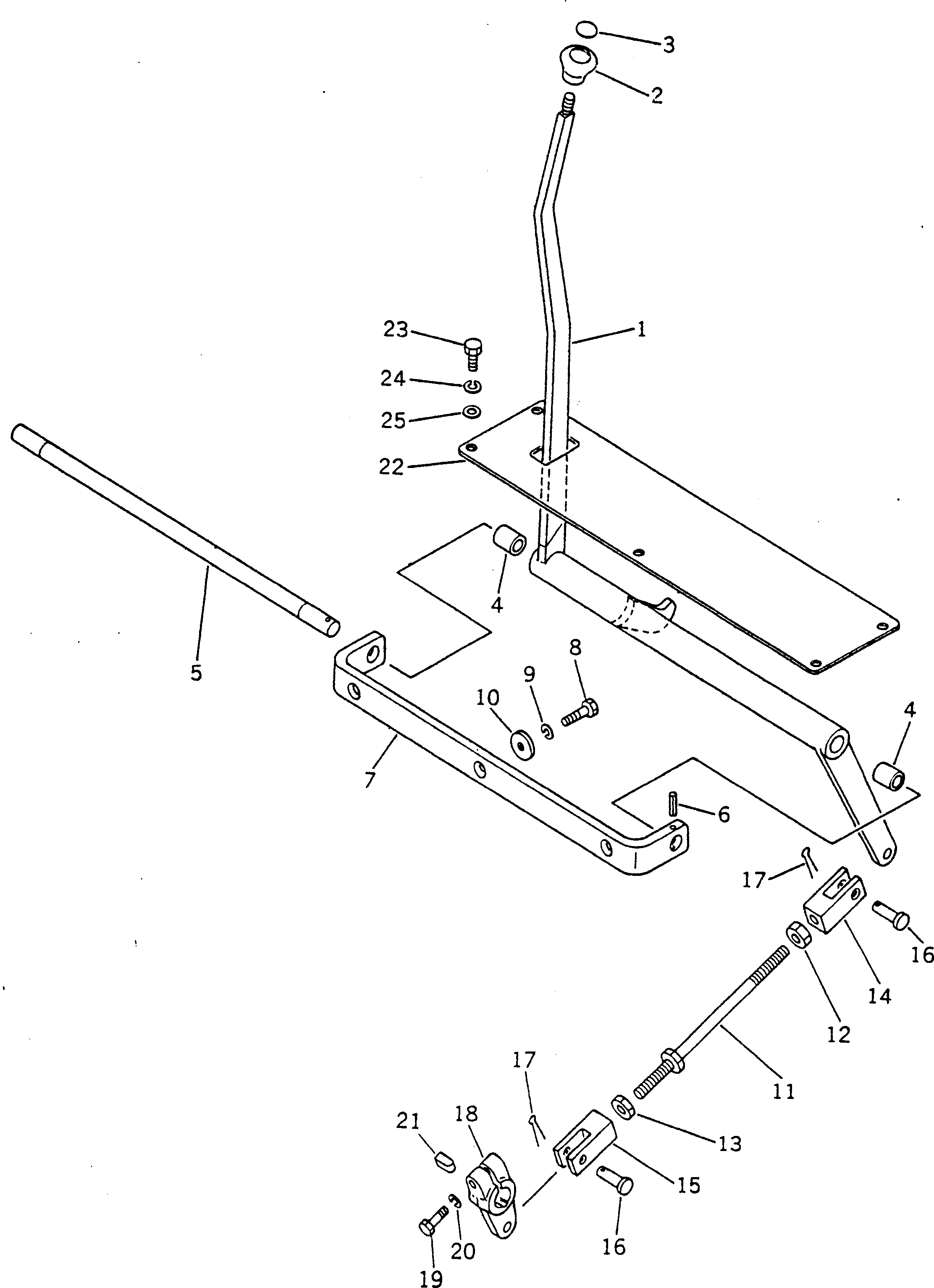 LEVER,FORWARD AND REVERSE 237-43-16211 KOMATSU