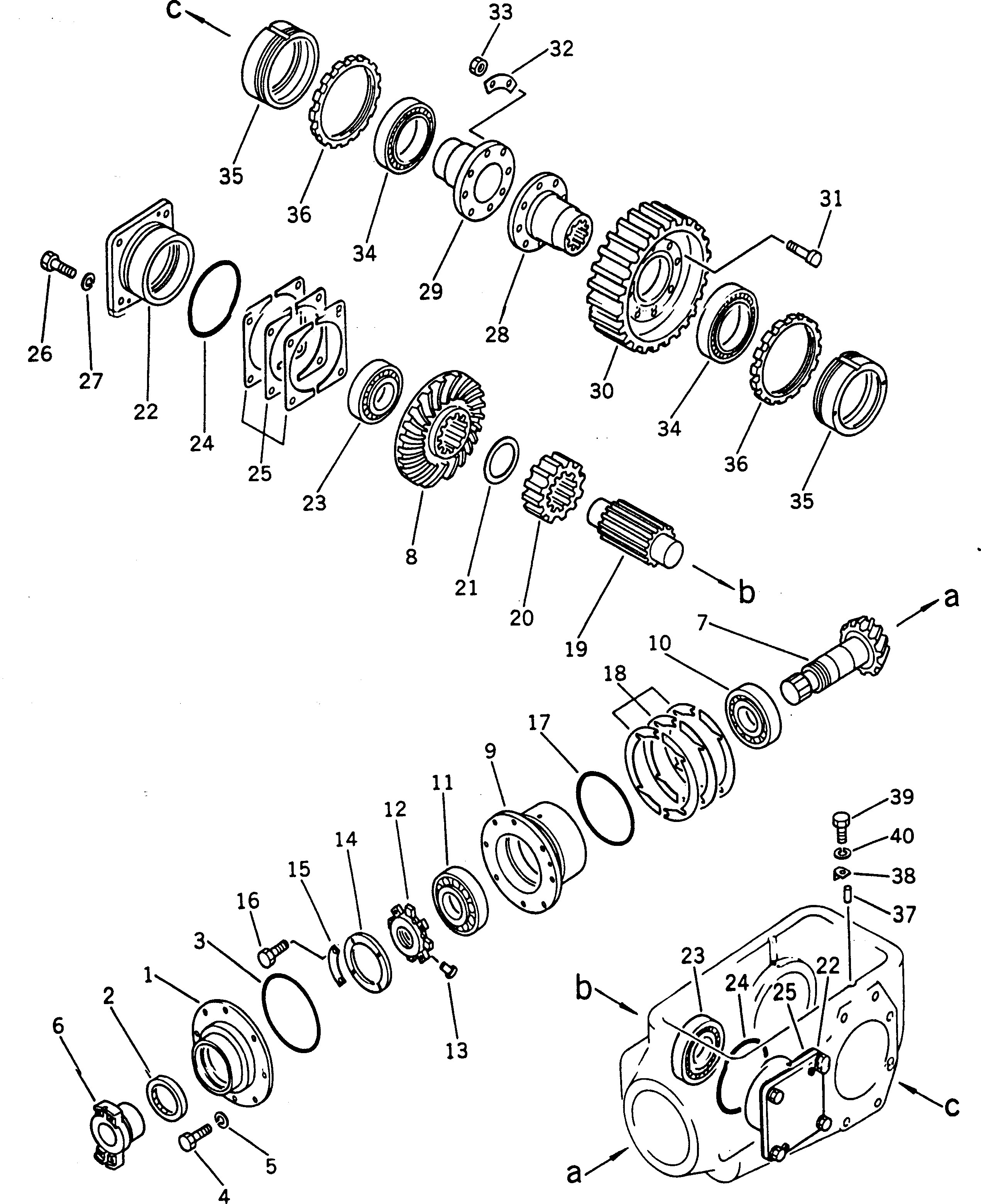 Бортовой редуктор в сборе (237-22-00100) KOMATSU