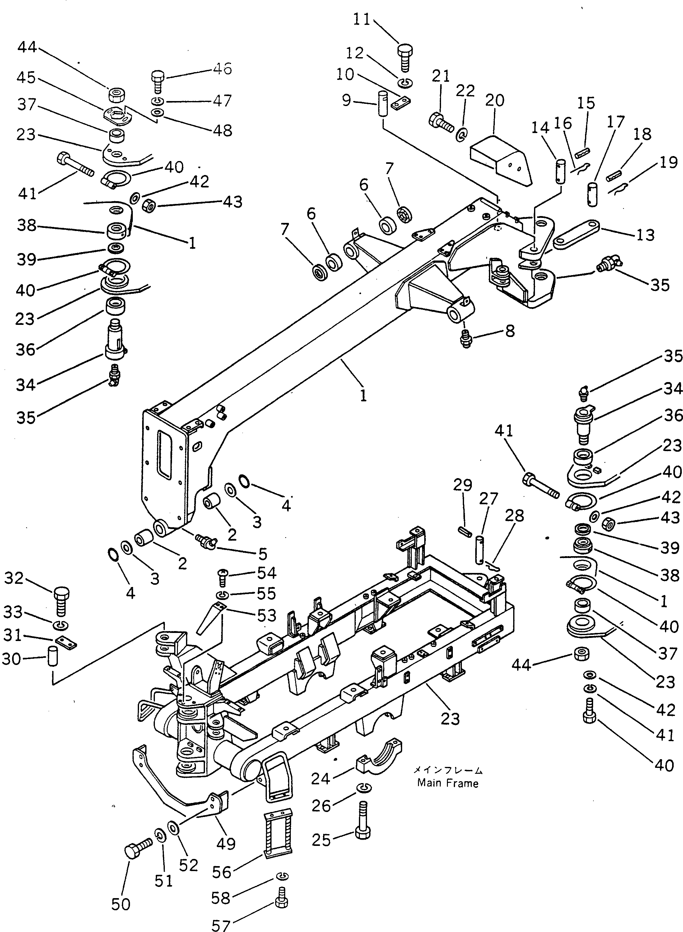MAIN FRAME ASS'Y 237-46-00014 KOMATSU