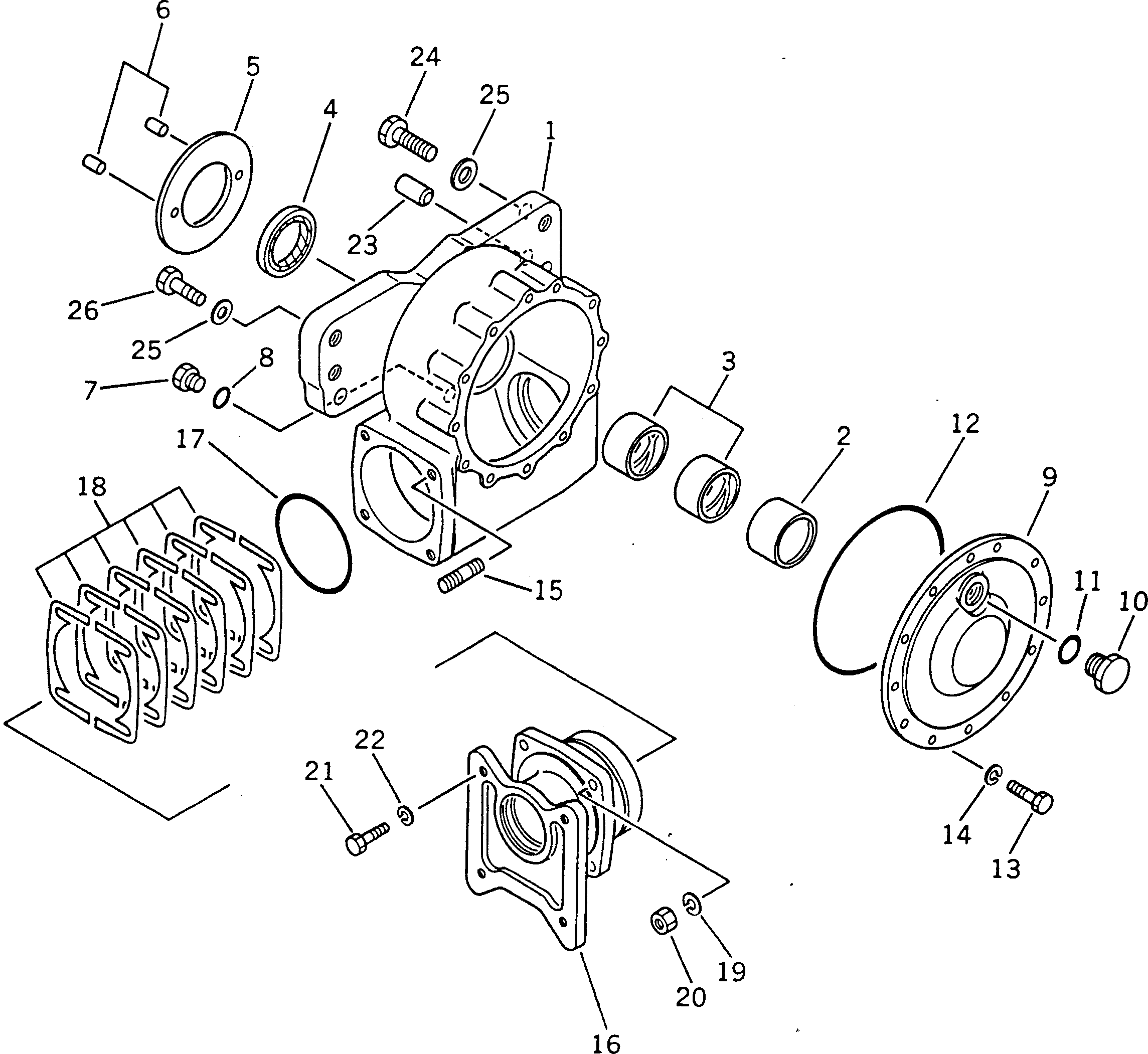 GEAR ASS'Y,CIRCLE REVERSE 237-70-00220 KOMATSU