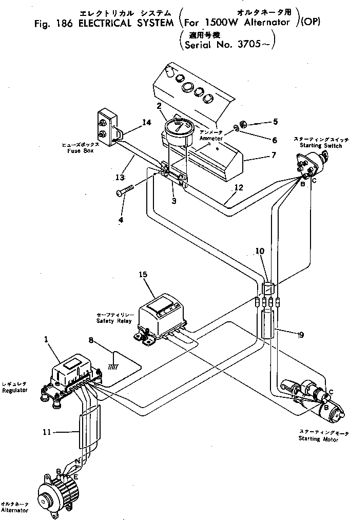 AMMETER 281-06-15490 KOMATSU