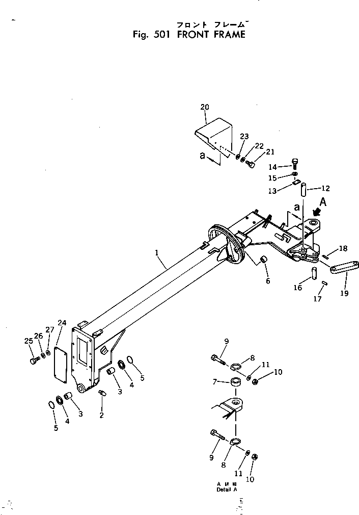 FRAME ASS'Y,FRONT 238-46-12100 KOMATSU