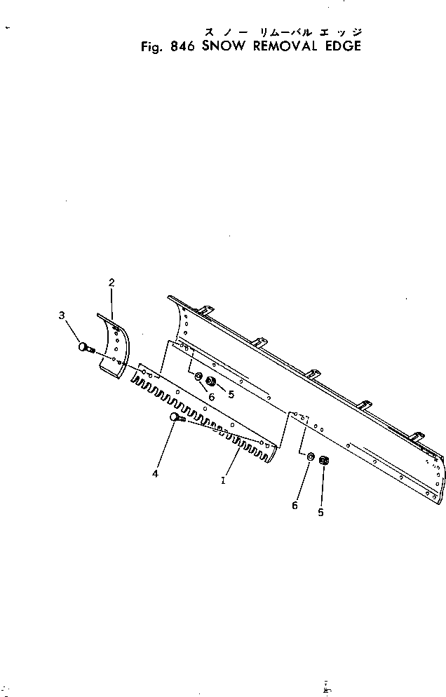 EDGE,(L=2130MM¤ T=13MM) 234-870-6510 KOMATSU