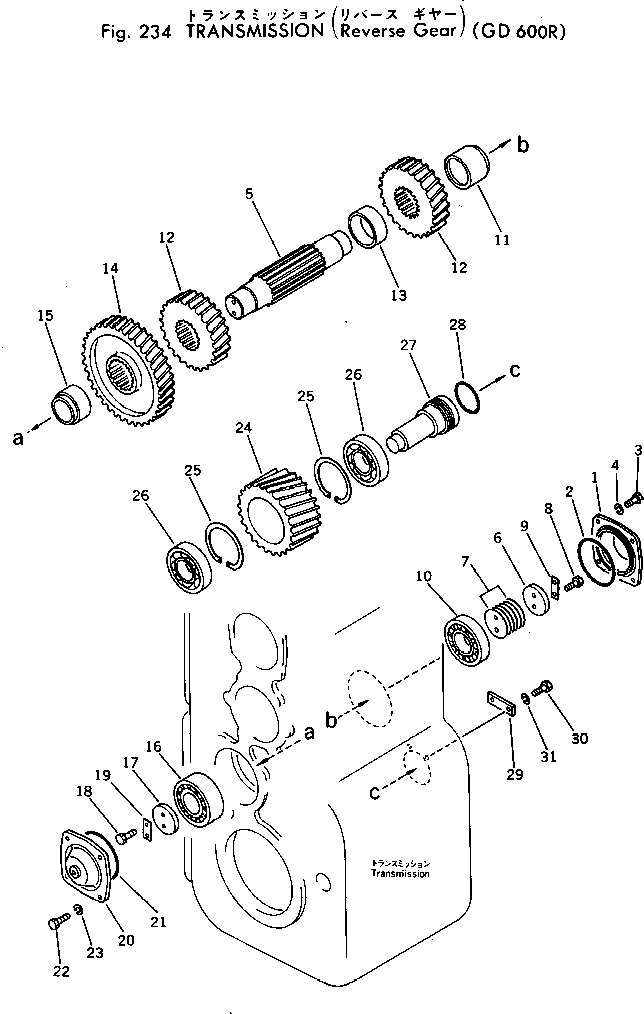 Упорное кольцо 232-14-63160 KOMATSU