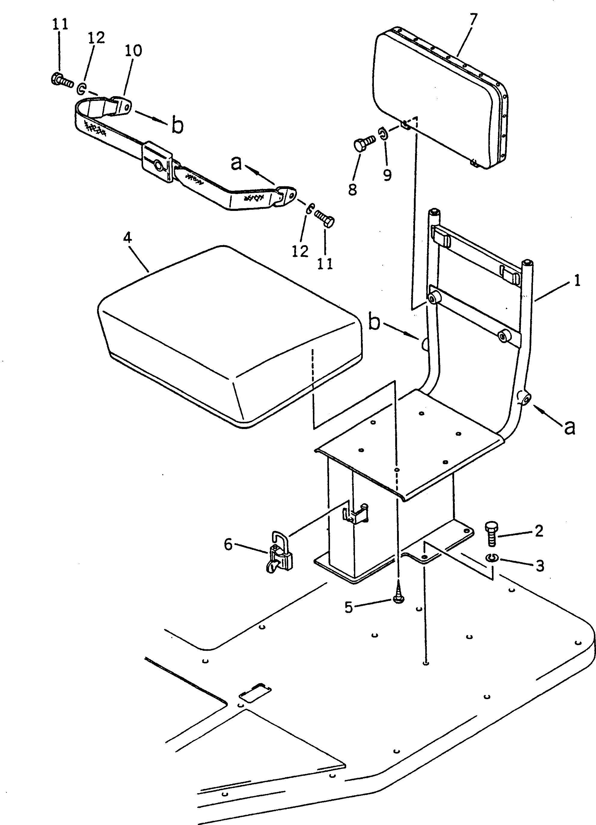 FRAME (OP) 233-807-4210 KOMATSU