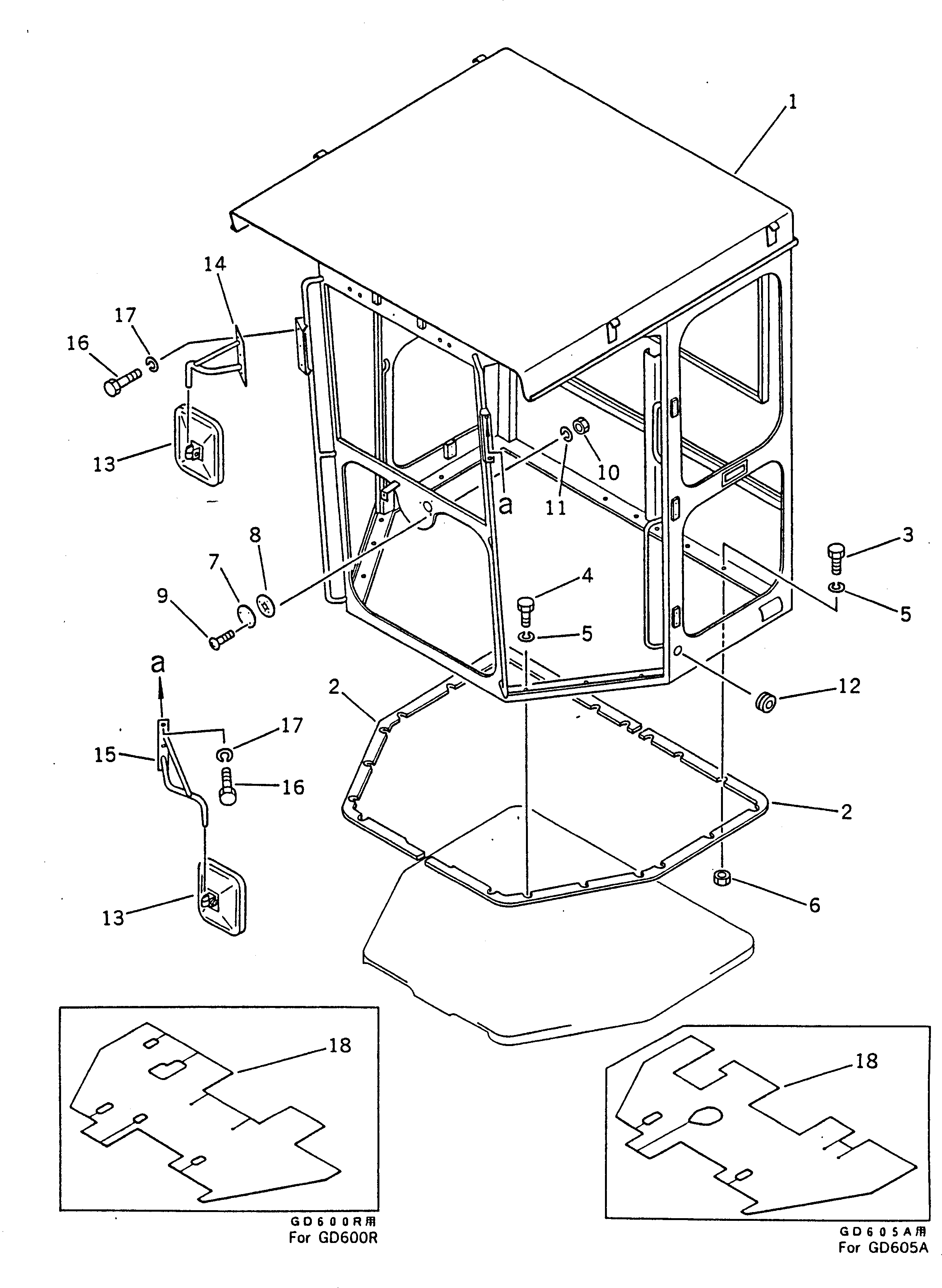 Кабина в сборе 232-950-0014 KOMATSU