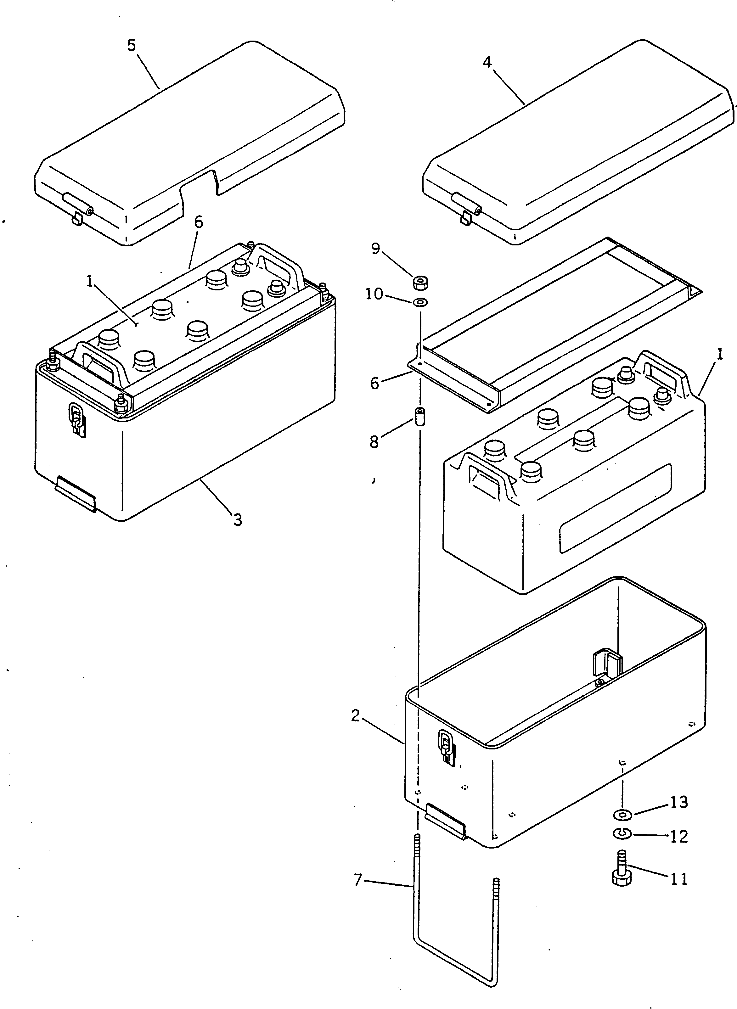 BOX,R.H. 232-06-52641 KOMATSU