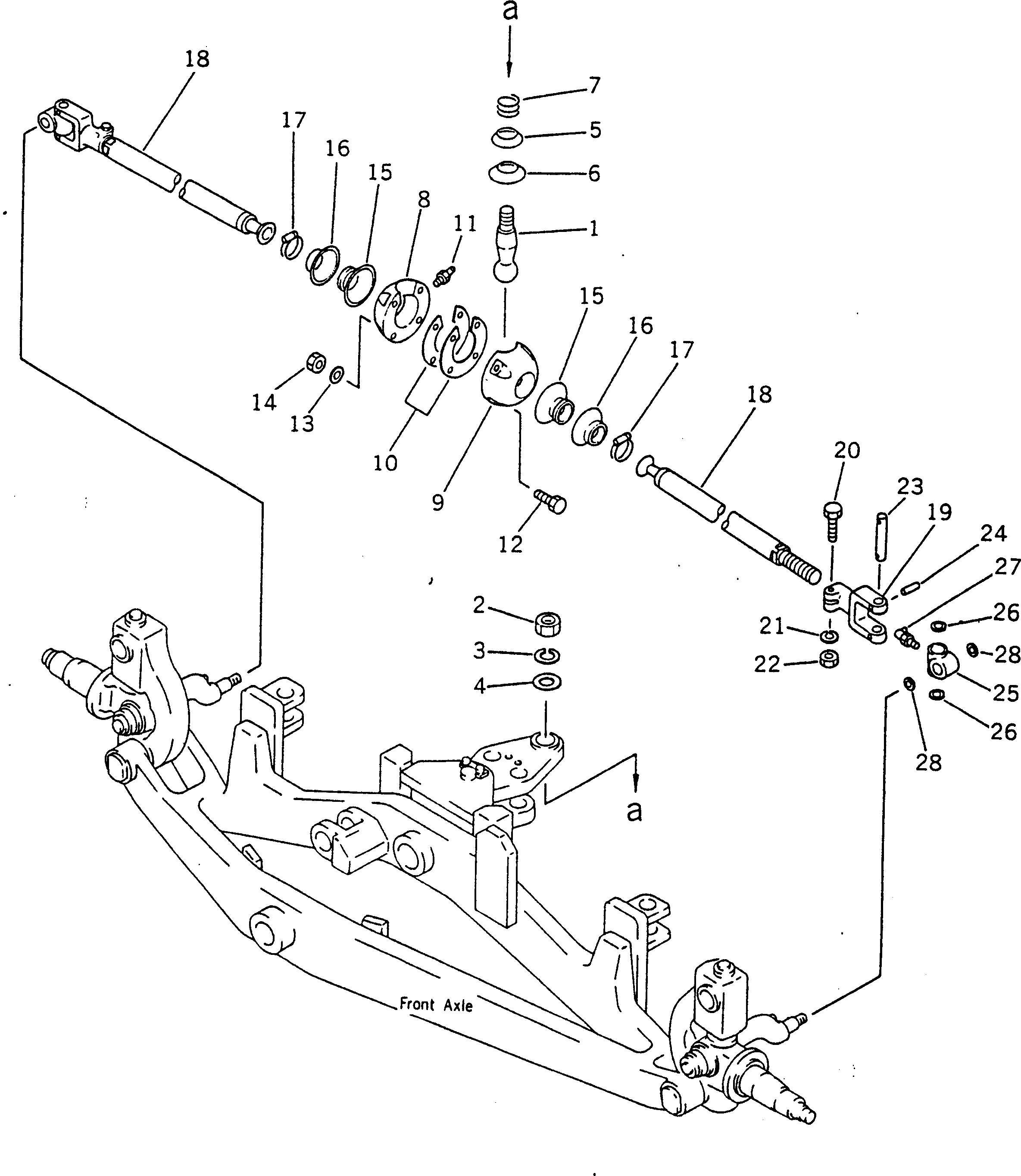 TIE ROD¤ \ (\2\232-40-55141) KOMATSU