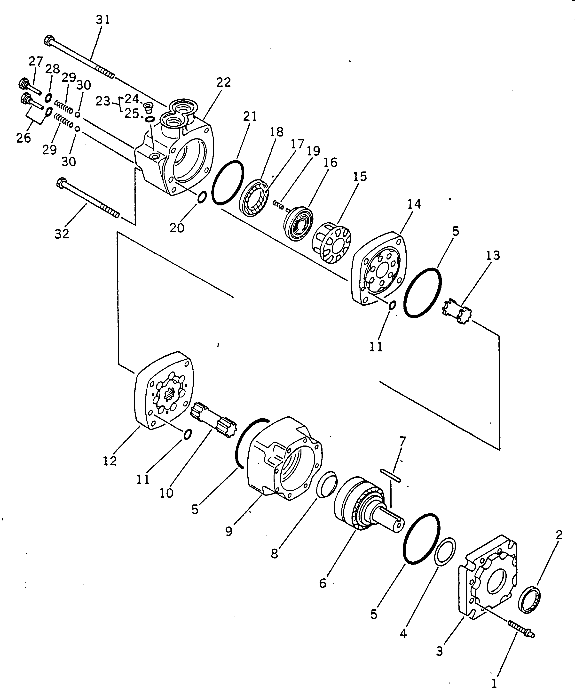 MOTOR ASSY 232-62-12100 KOMATSU
