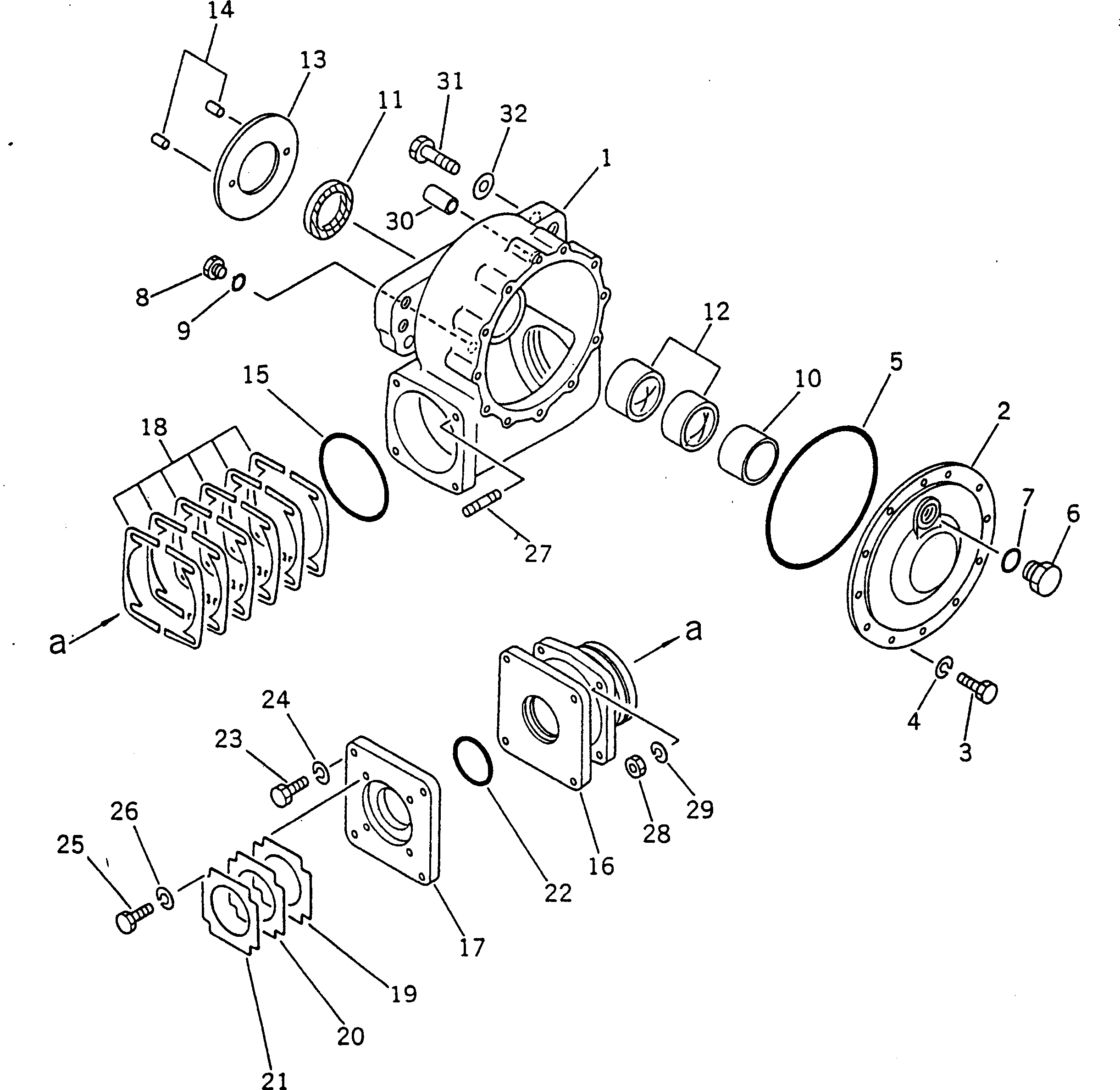 CIRCLE REVERSE 232-70-00520 KOMATSU