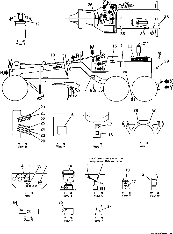 CHART (W) 234-902-8311 KOMATSU