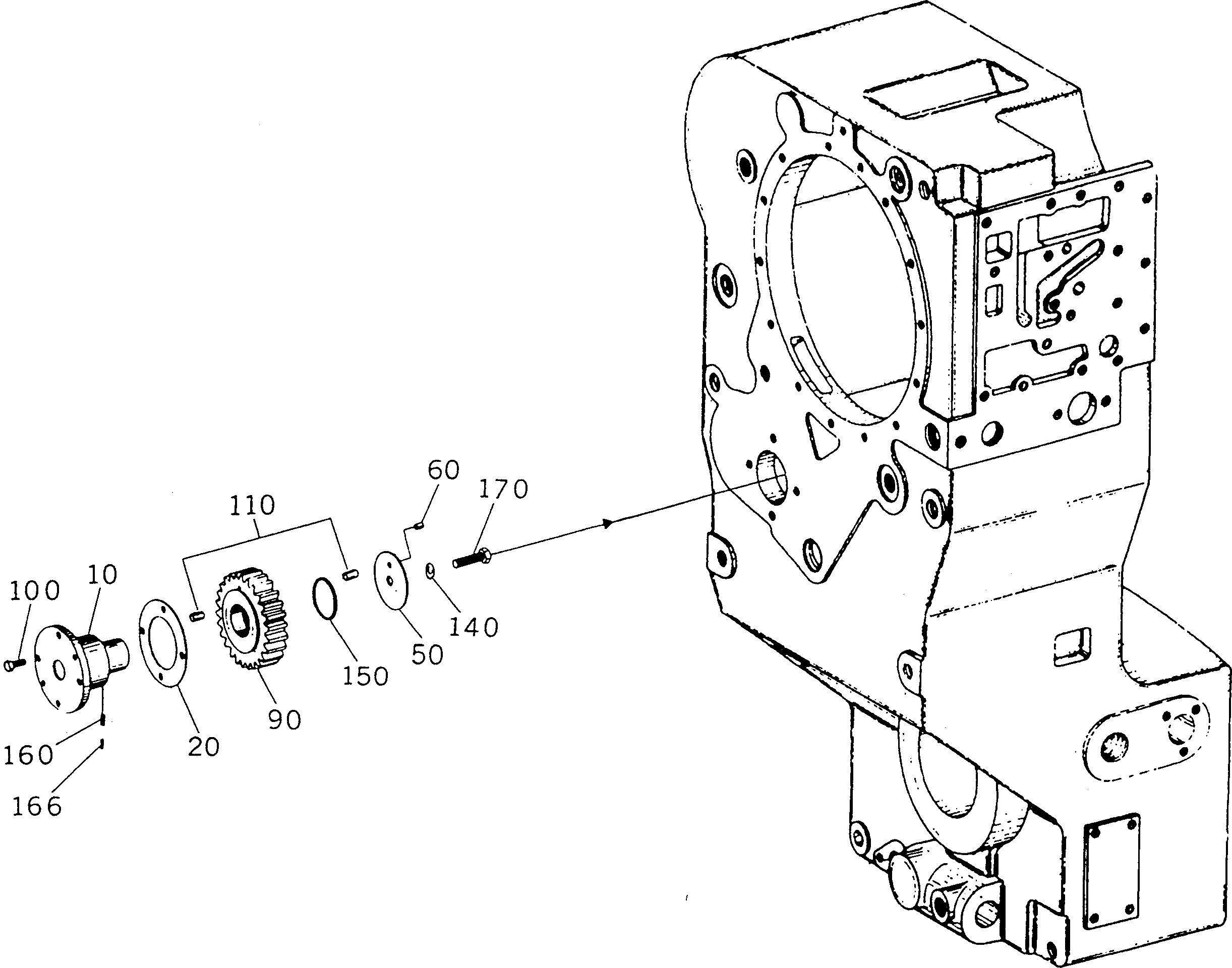 Промежуточная шестерня BW152924 KOMATSU