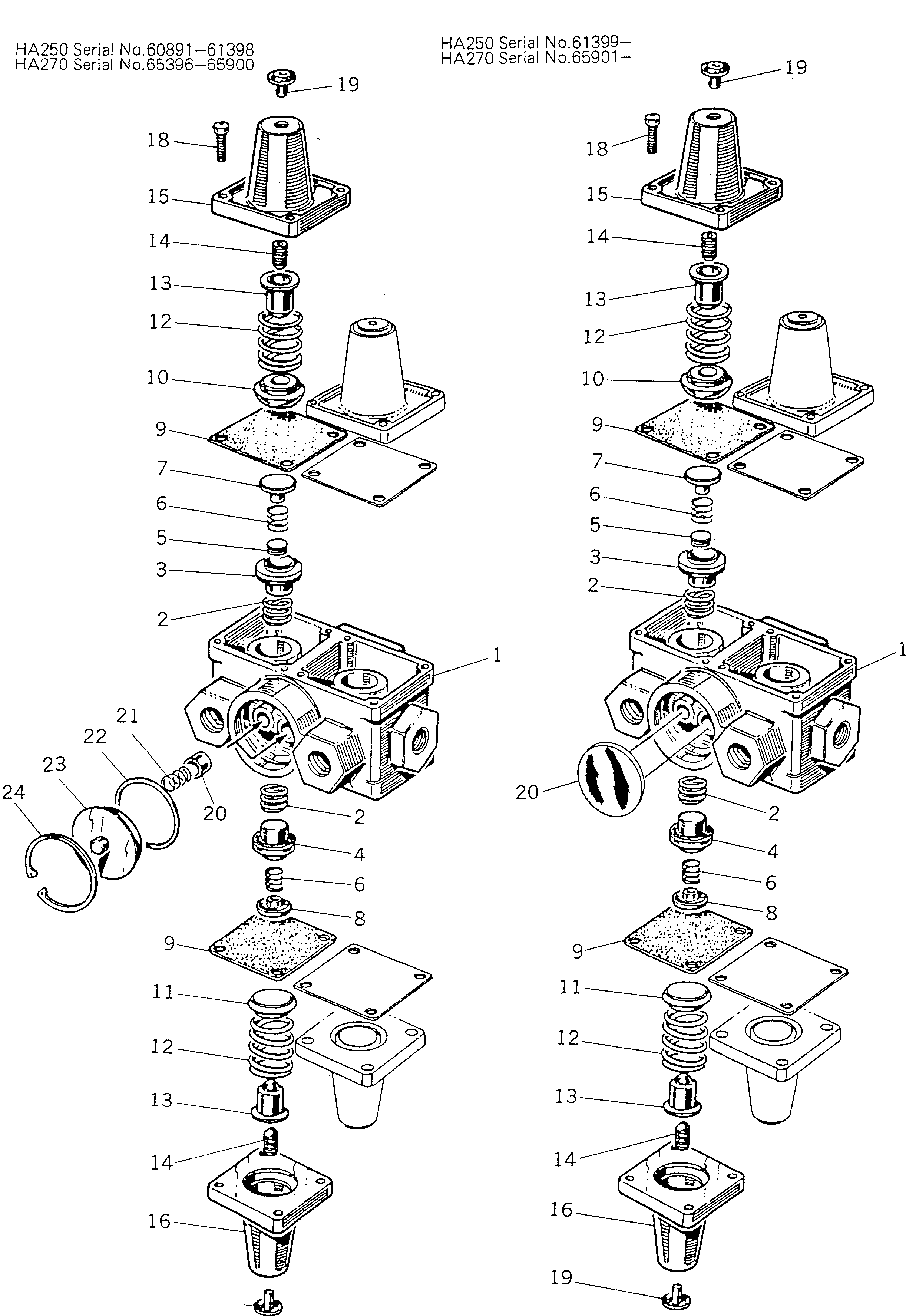 VALVE ASS'Y,4-CIRCUIT BW054401 KOMATSU