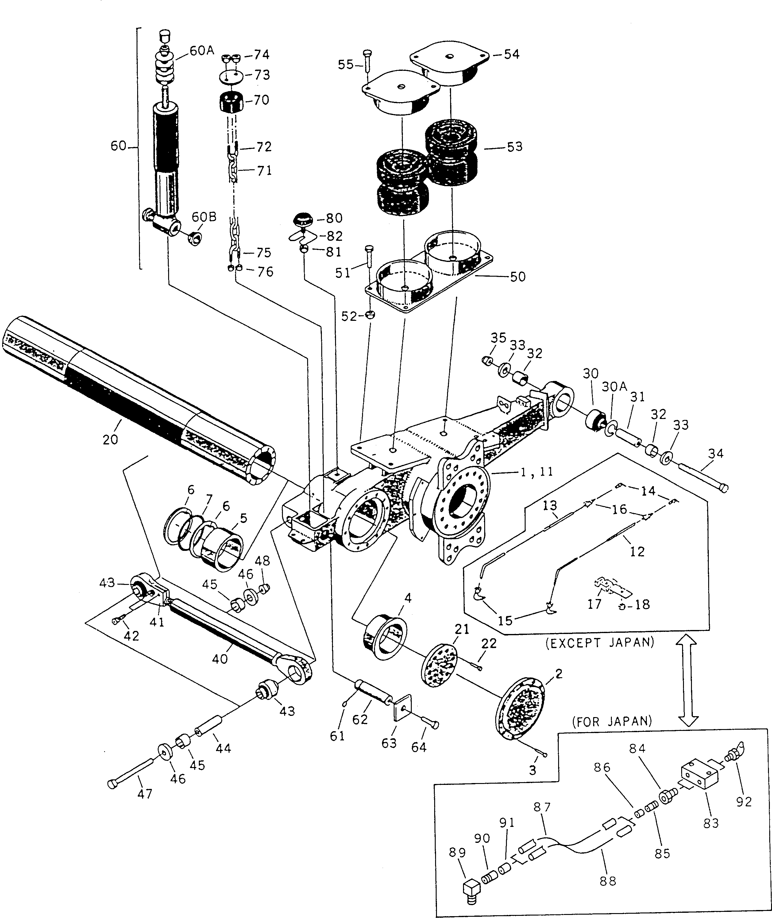 ARM,SUSPENSION, R.H. BW000296 KOMATSU