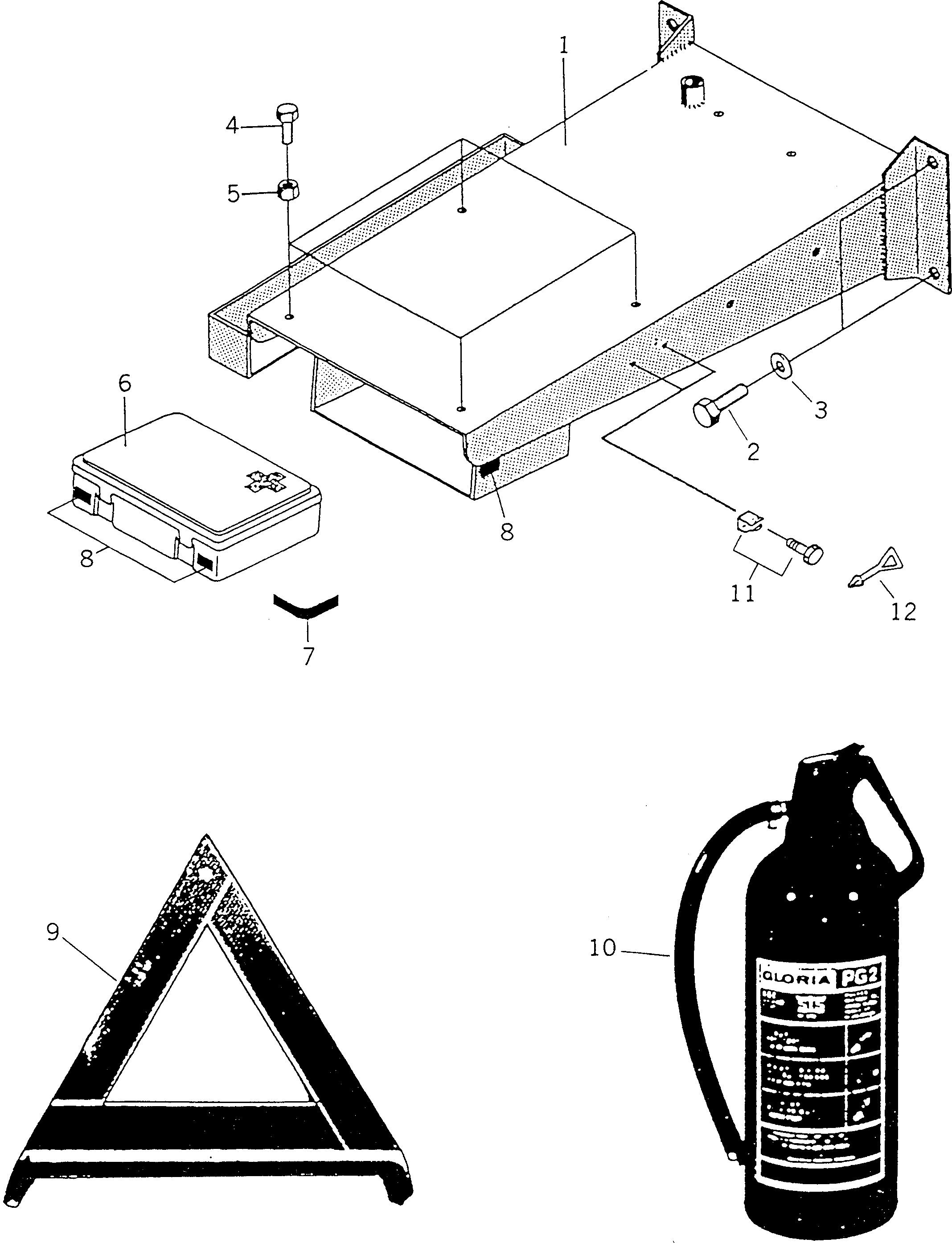 KEY,(SEE FIG.7301) (BW057398) KOMATSU