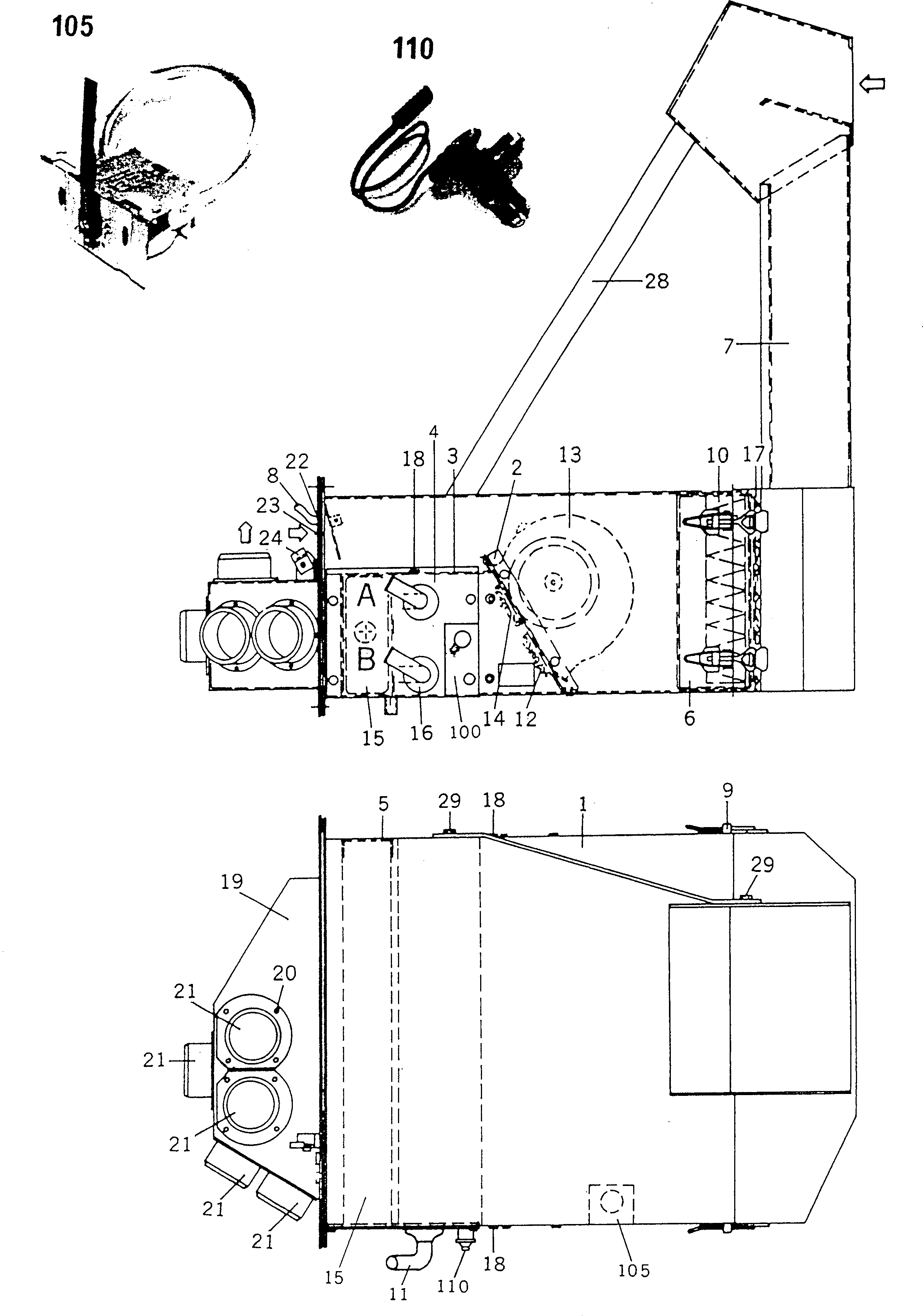 Испаритель BW057614 KOMATSU