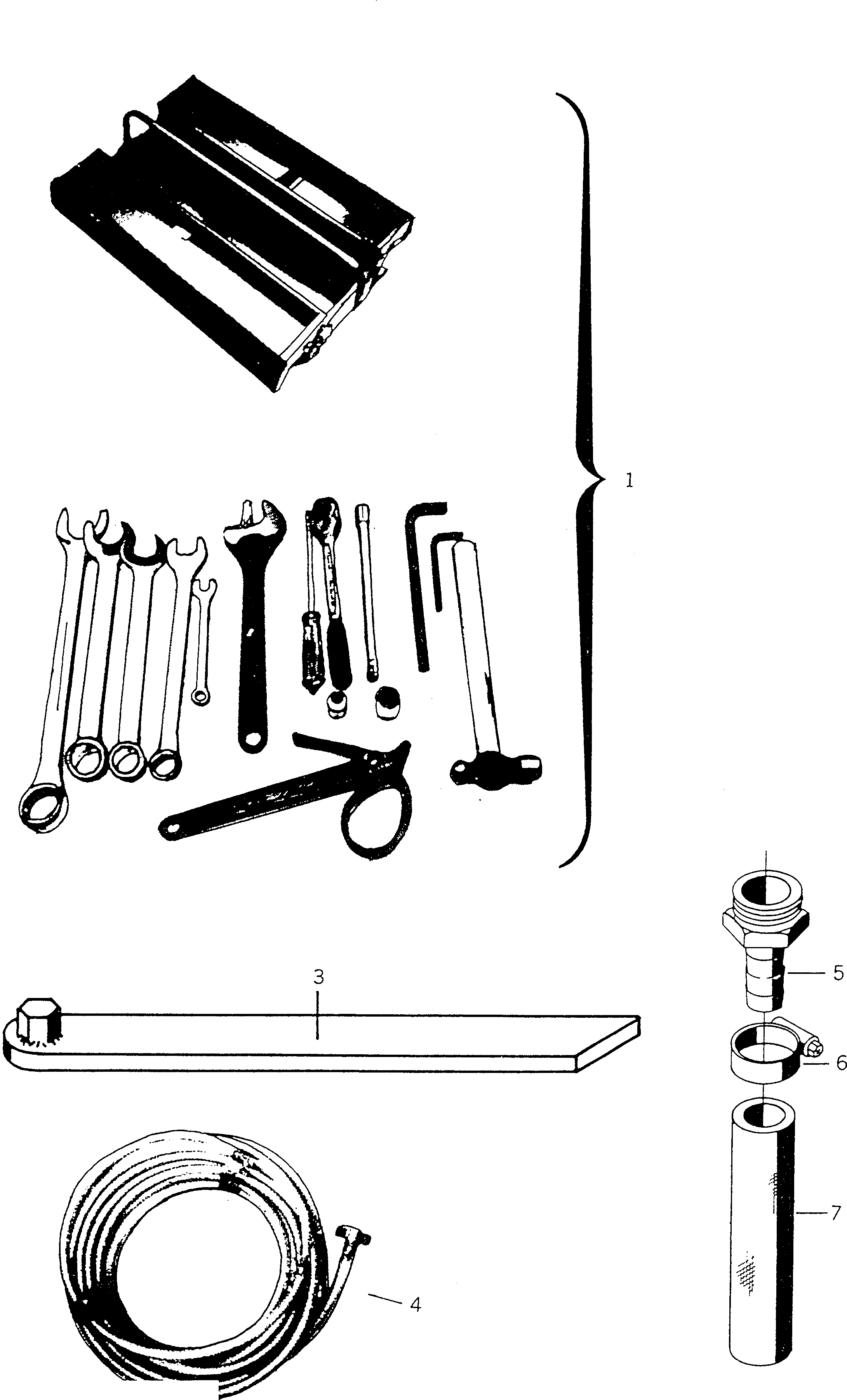 TOOL SET BW051490 KOMATSU