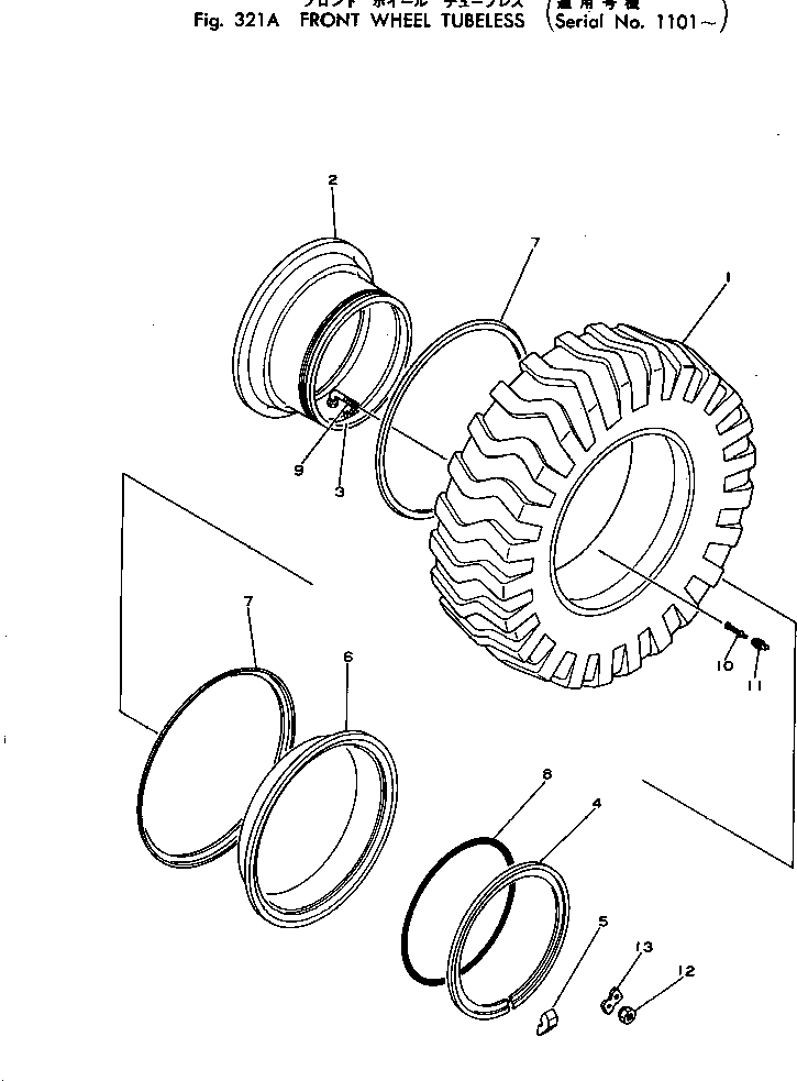 WHEEL ASS'Y 567-30-22300 KOMATSU
