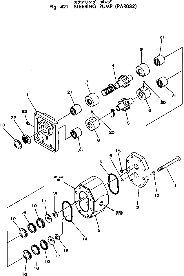 PUMP ASS'Y,(PAR032-101) 07430-67101 KOMATSU