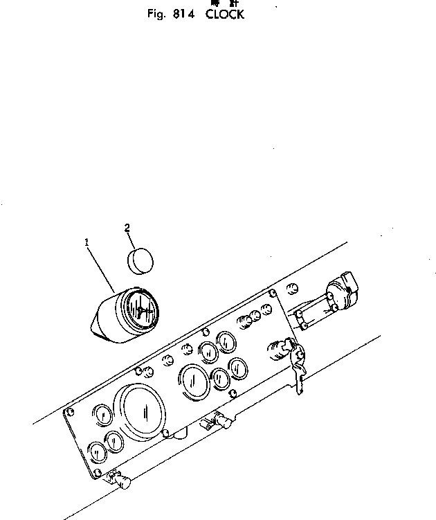 CLOCK 581-06-16710 KOMATSU