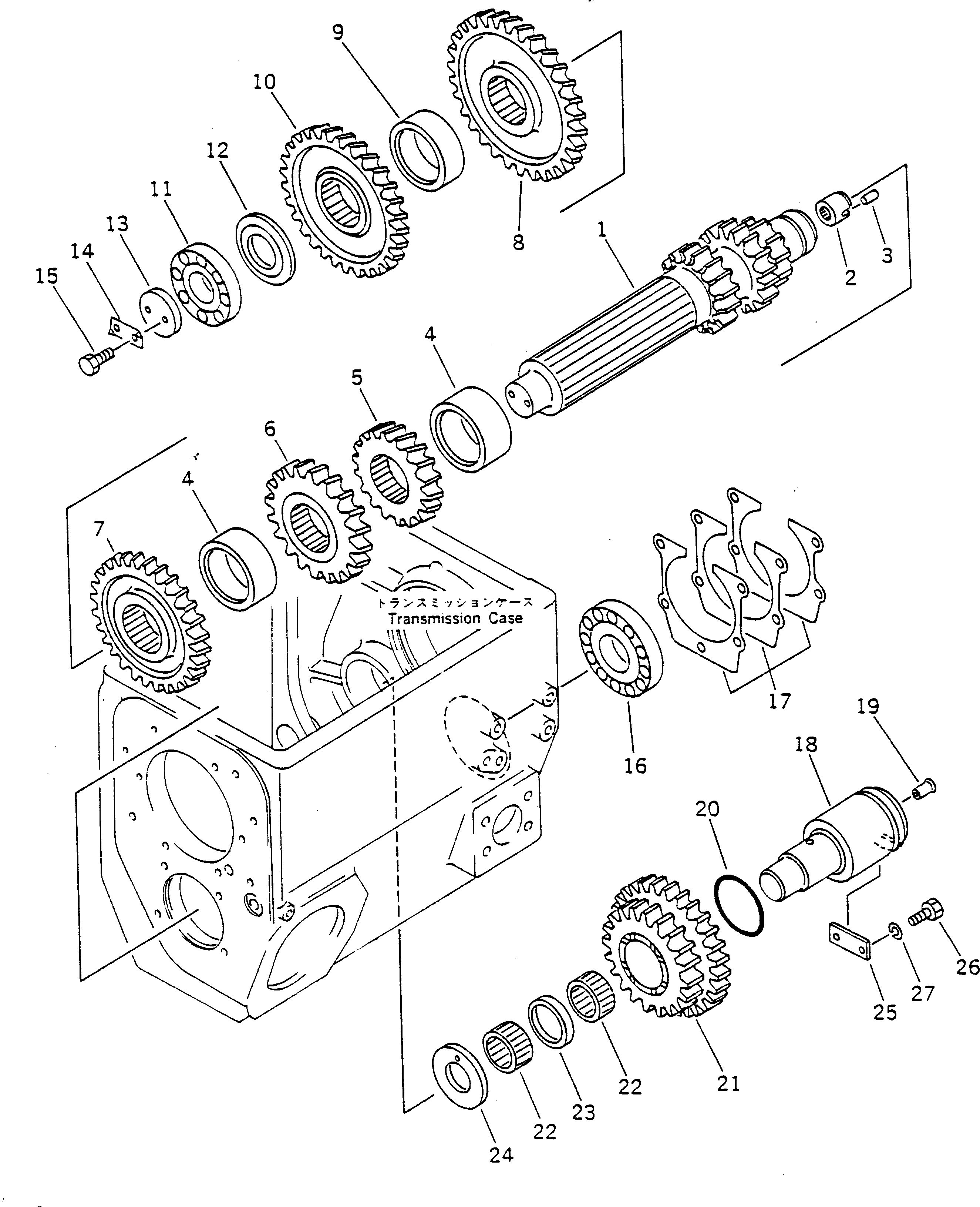 COUNTER SHAFT 567-14-63100 KOMATSU