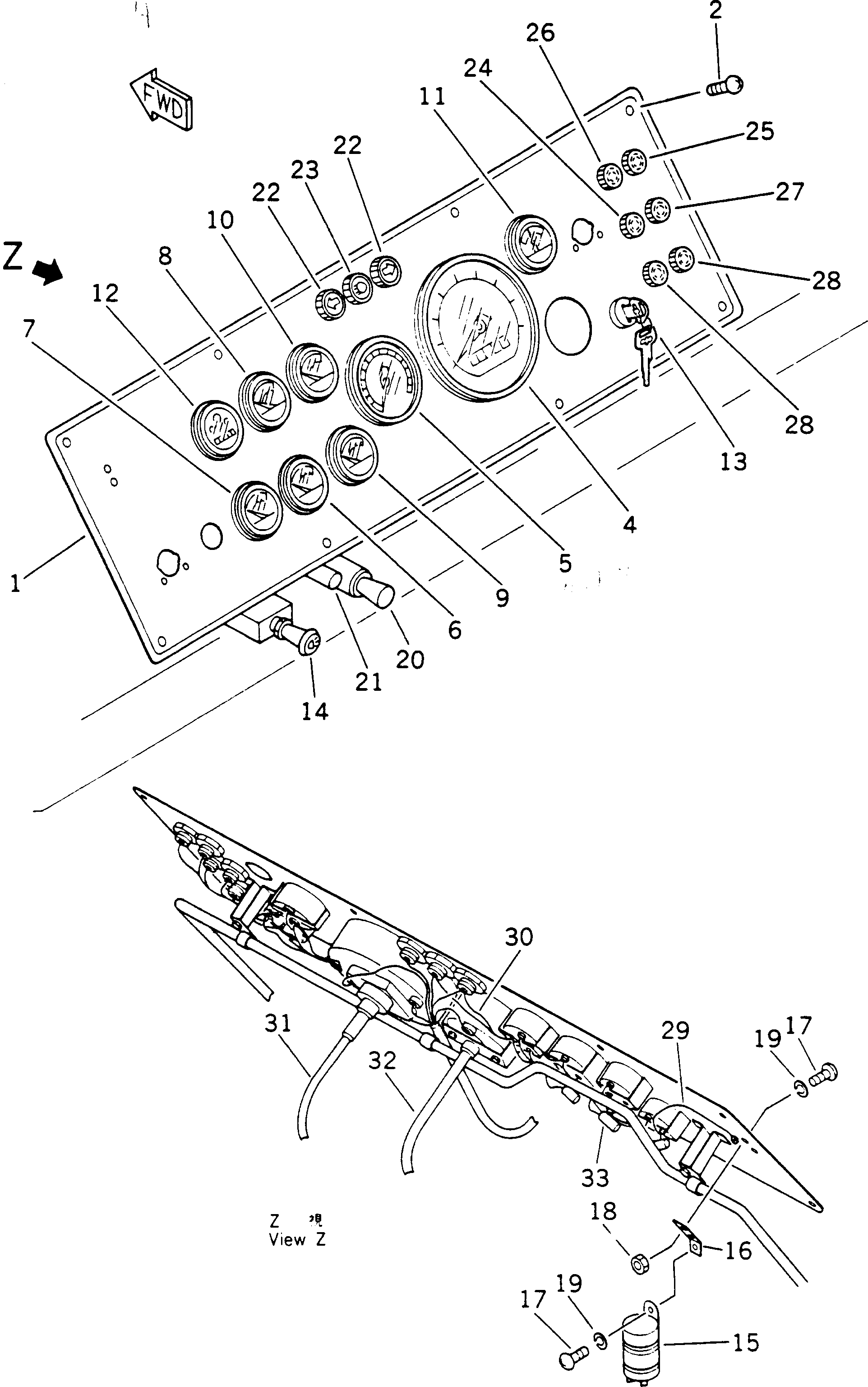 Фонарь 561-06-31540 KOMATSU