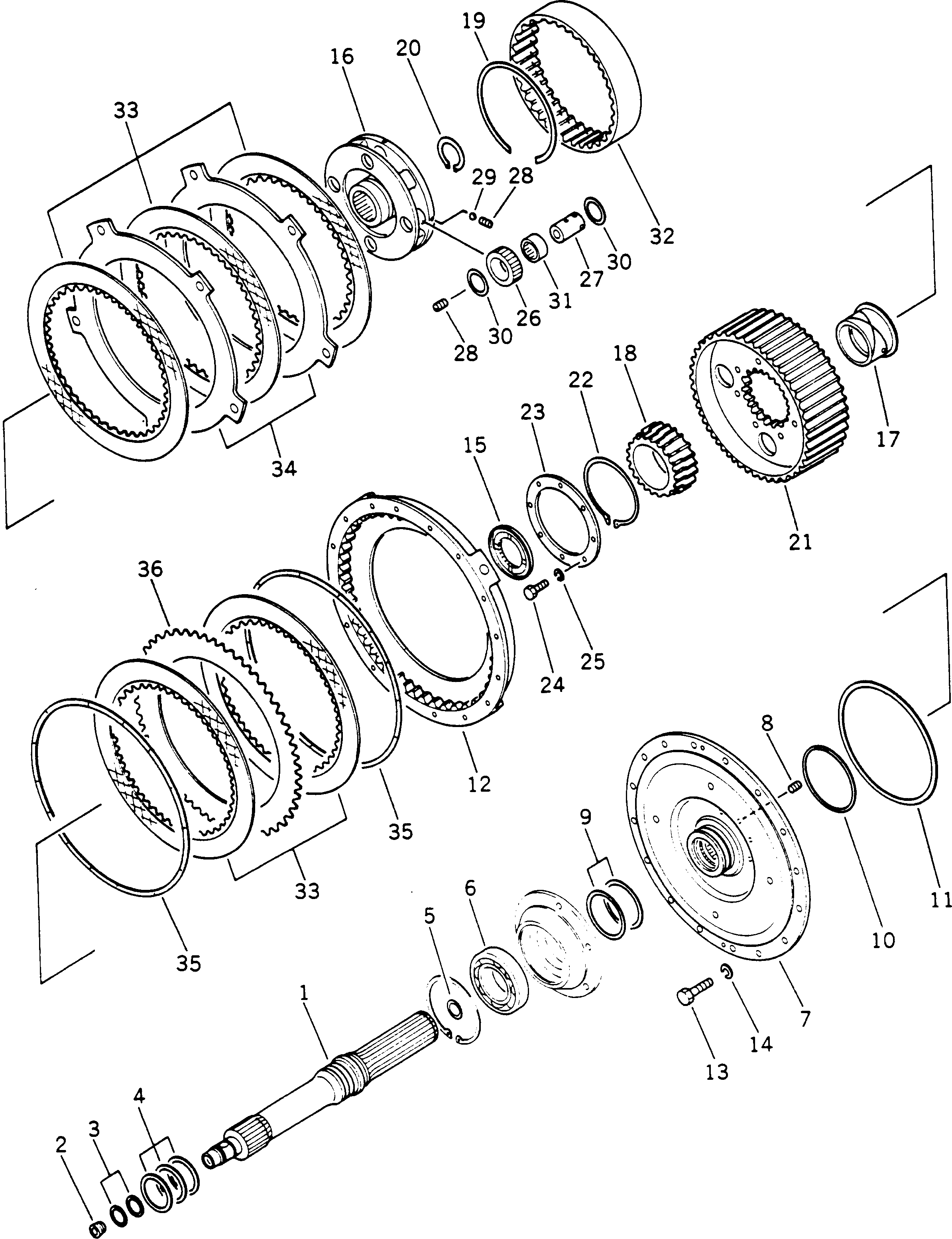INPUT SHAFT 566-15-00440 KOMATSU