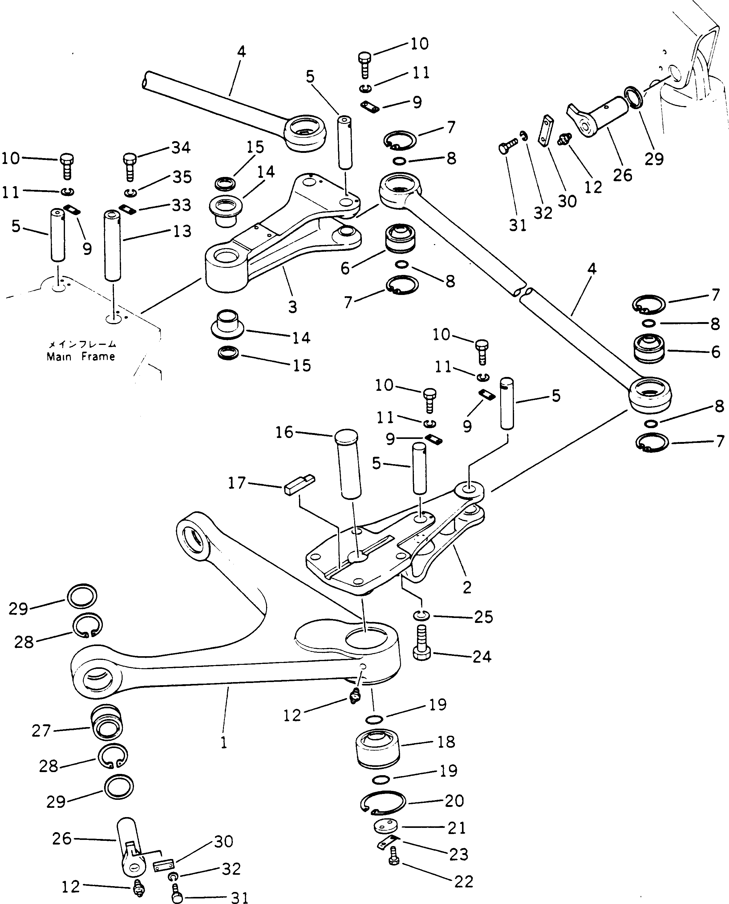 ARM,L.H. 566-40-41320 KOMATSU