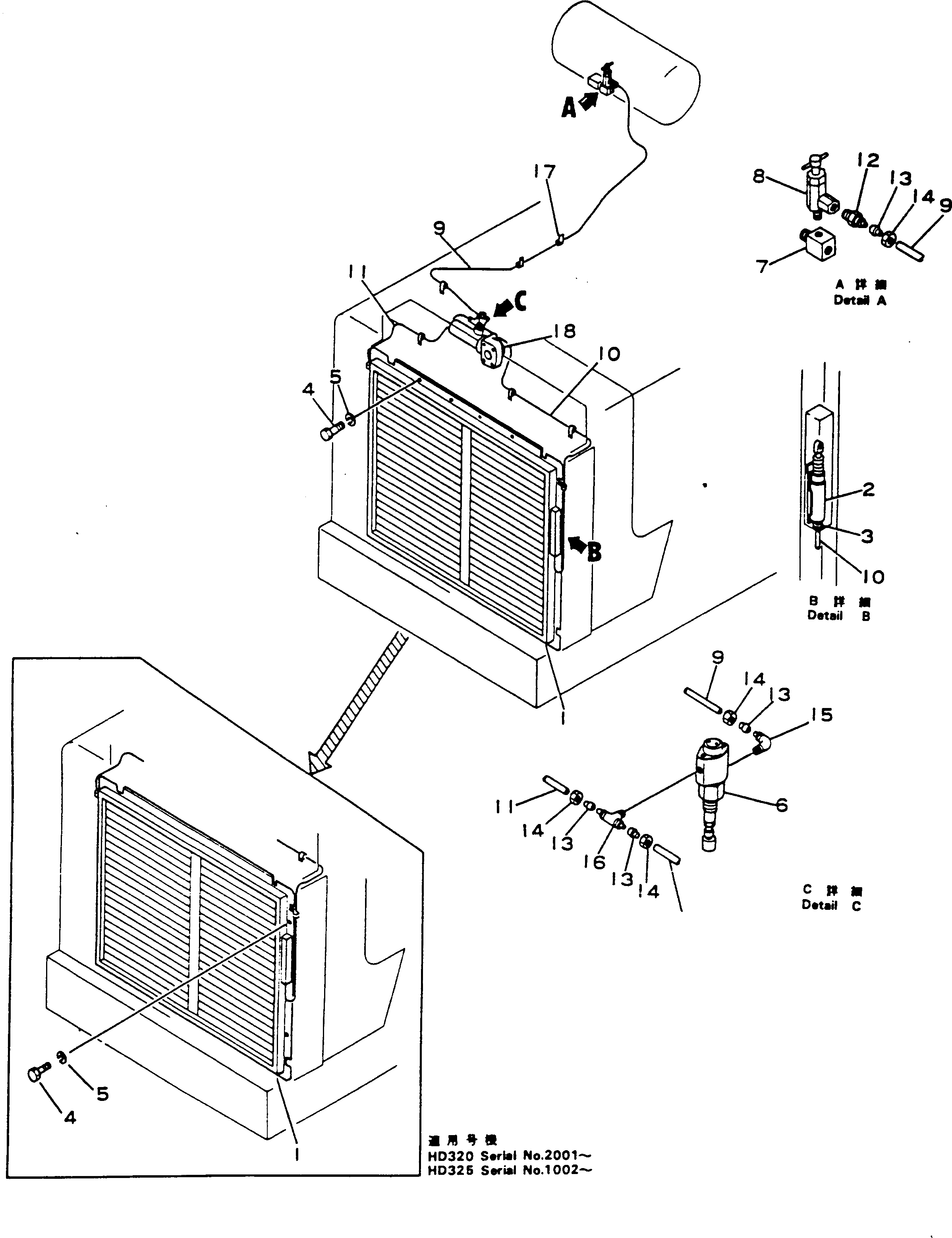 SHUTTER STAT ASS'Y 568-03-26410 KOMATSU