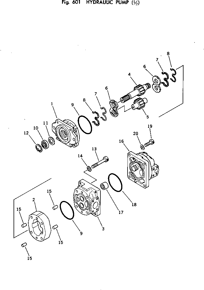 PUMP ASS'Y,(SAR 80) (705-12-38530) KOMATSU