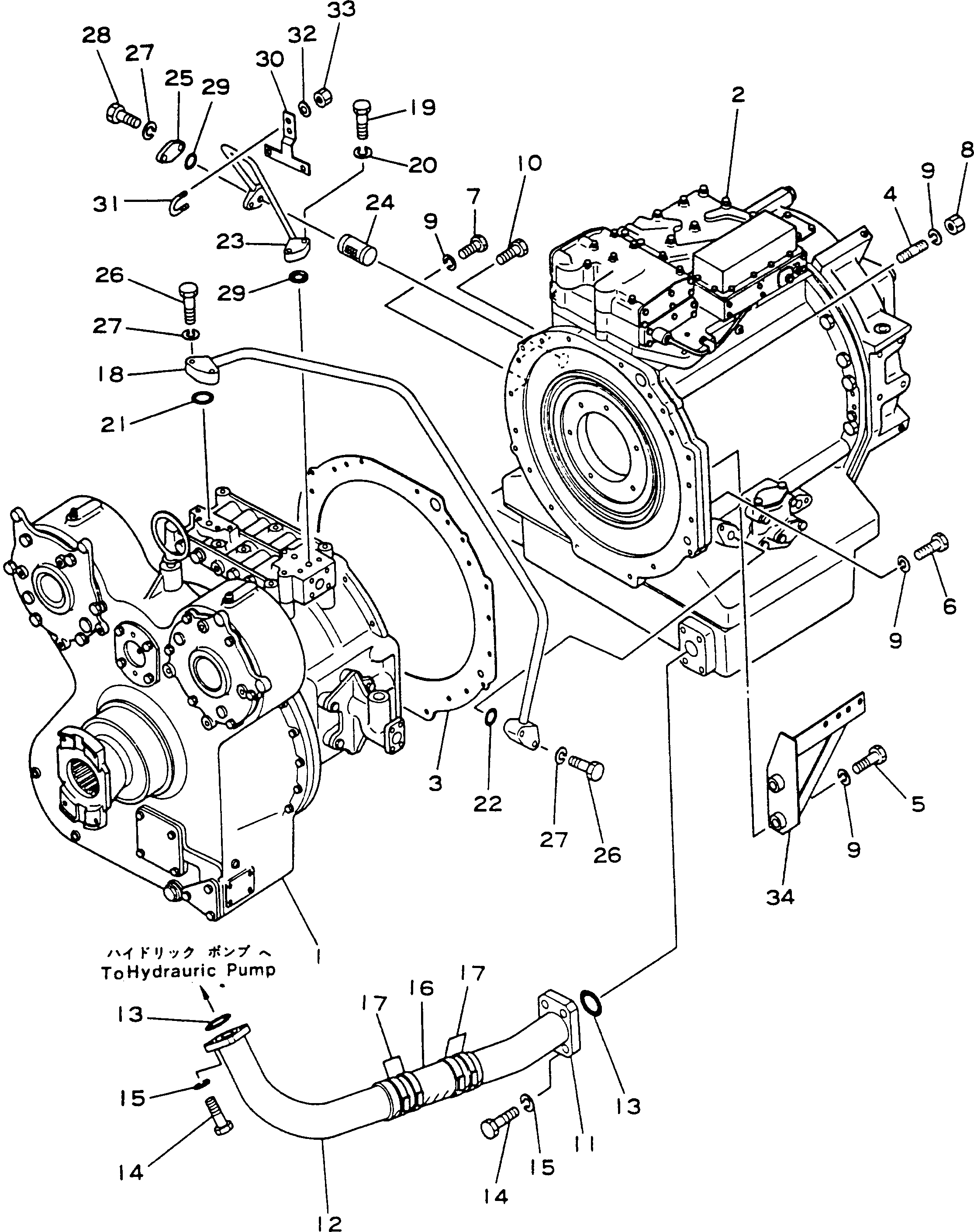 TORQFLOW ASS'Y 561-15-01000 KOMATSU