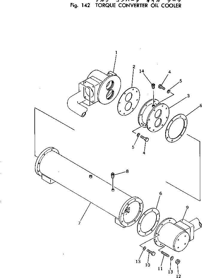 COOLER ASS'Y,TORQUE CONVERTER 562-03-13302 KOMATSU