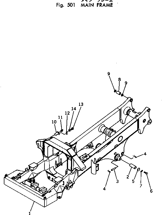 MAIN FRAME ASS'Y 561-46-03101 KOMATSU