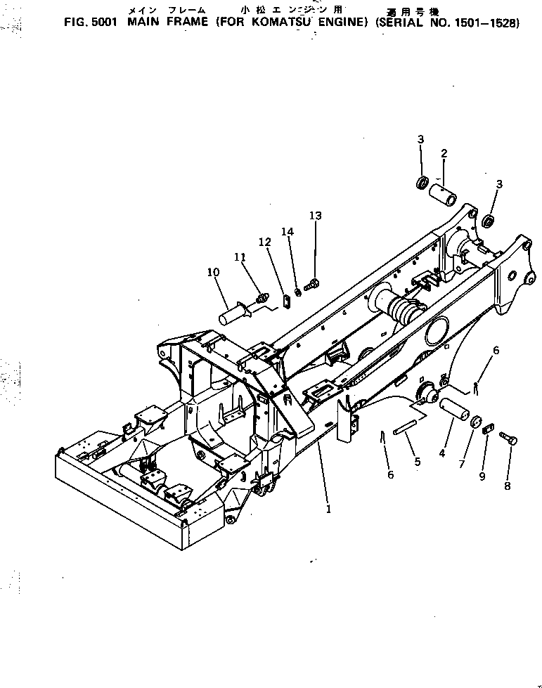 MAIN FRAME ASS'Y 561-46-03102 KOMATSU