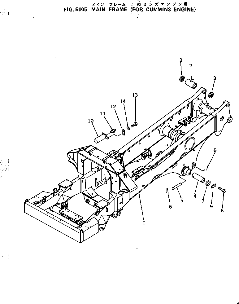 MAIN FRAME ASS'Y 561-46-41500 KOMATSU