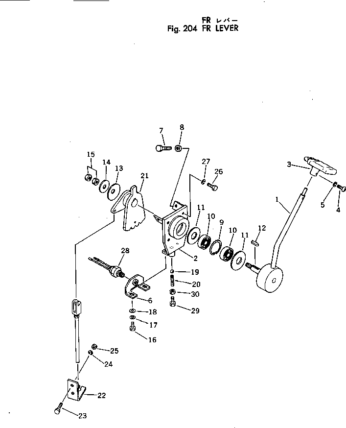 LEVER,F-R 258-30-16300 KOMATSU