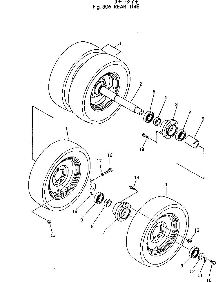 AXLE 258-70-11260 KOMATSU